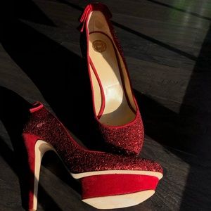 Red Elisabetta Franchise Heels